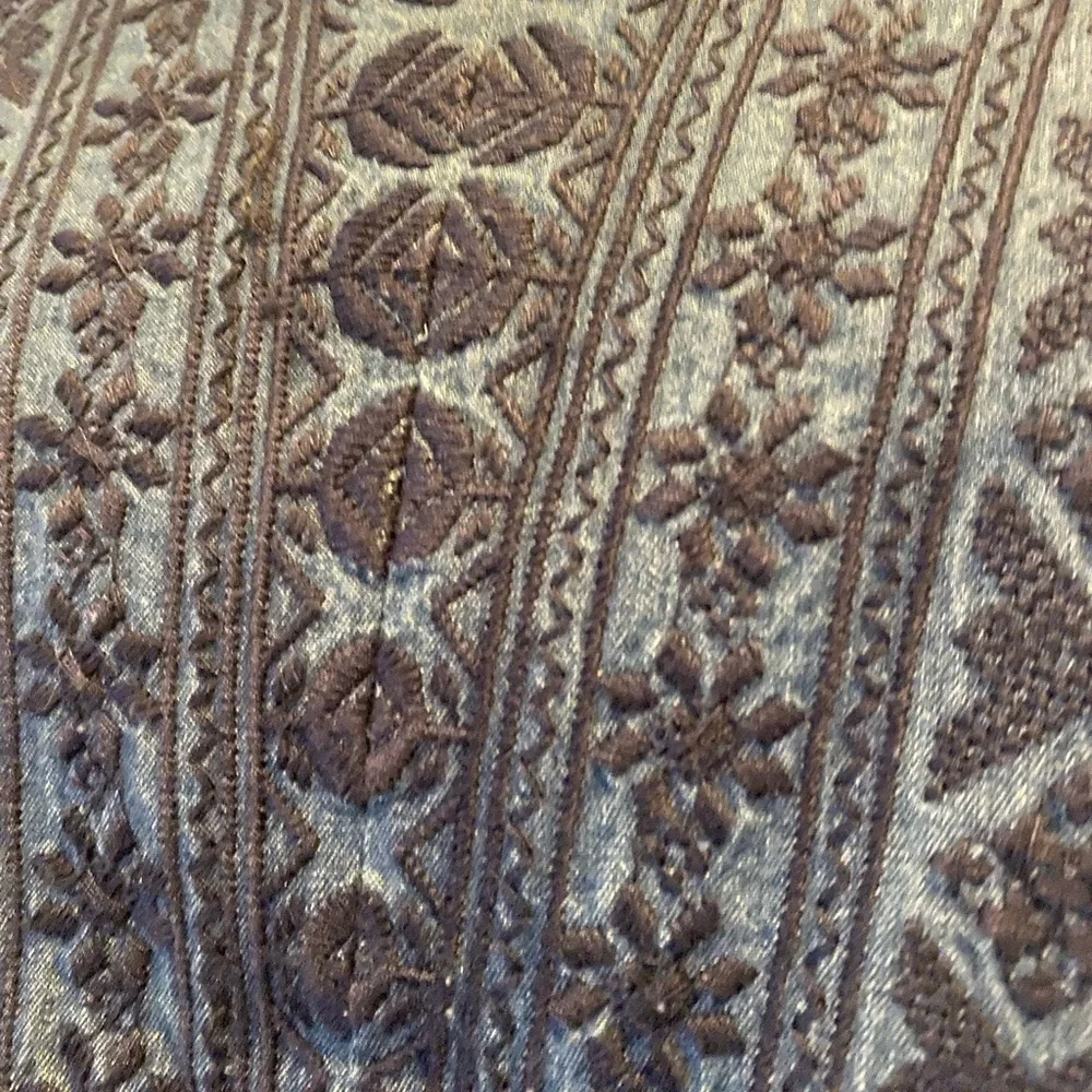 Falls Creek denim Navy Embroidered Blouse - Picture 4 of 11